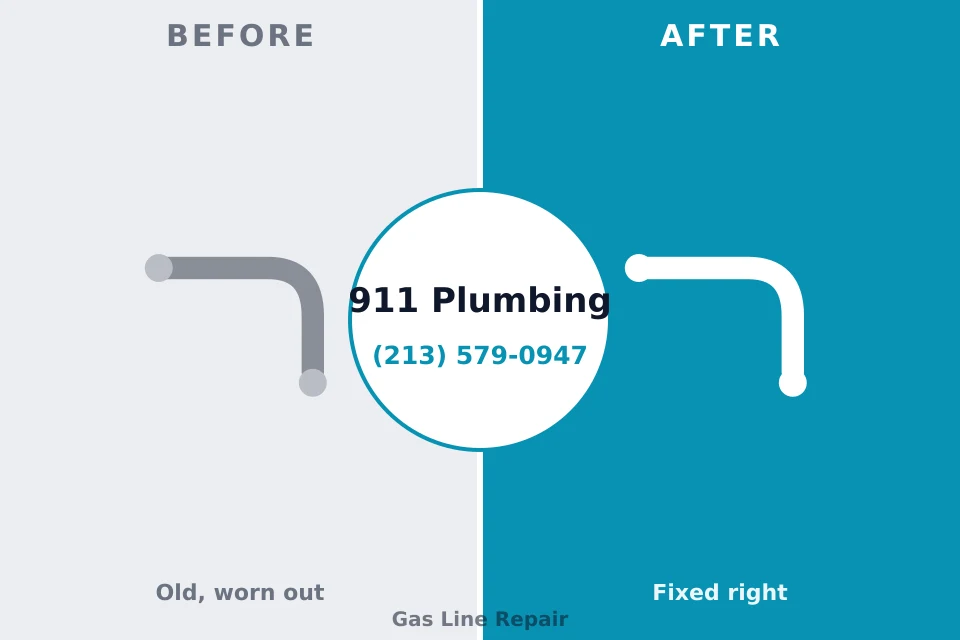 Before and after: plumbing repair Hanscom AFB, MA